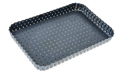 Teflon pişirme kabı beyaz arka planda izole edilmiş. Stüdyo Fotoğrafı