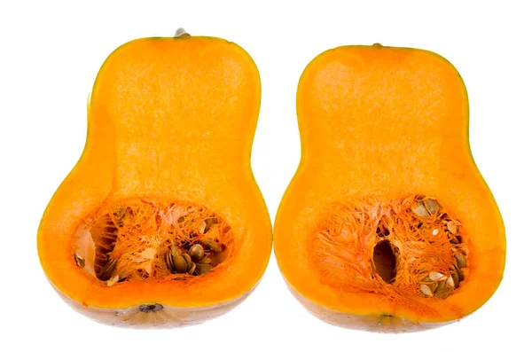 Calabaza Fresca Nuez Moscada Madura Uno Estudio Foto — Foto de Stock