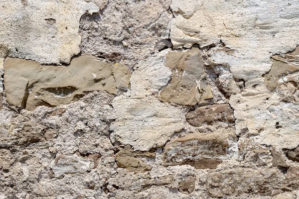 Textuur Een Patroon Oude Bruine Muur Achtergrond Gemaakt Van Natuursteen — Stockfoto