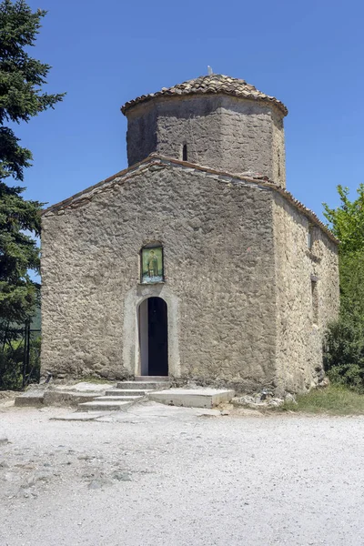 Antica Chiesa San Fanourios Sul Lago Doxa Grecia Regione Corinzia — Foto Stock