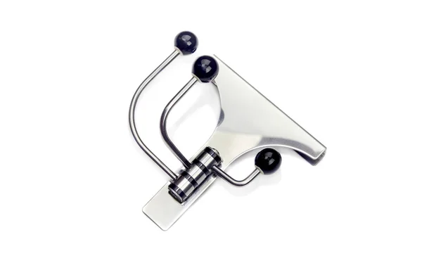 New Comfortable Metal Hanger Door Hooks White Background Close — Stock Photo, Image