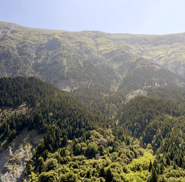 Paysage Grandes Montagnes Pittoresques Été Journée Ensoleillée Une Hauteur Région — Photo