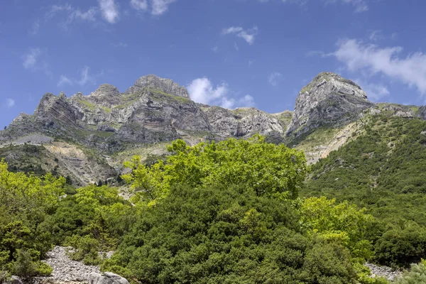 Landskap Enorma Natursköna Berg Sommar Solig Dag Från Höjd Regionen — Stockfoto