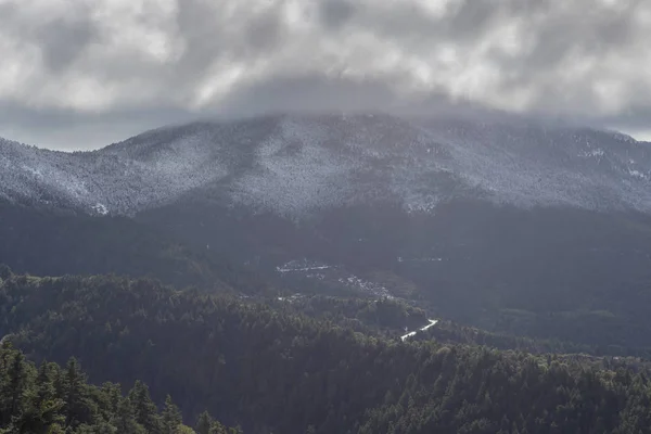 Campo Montañoso Desde Alto Día Soleado Invierno Arcadia Peloponeso Grecia — Foto de Stock