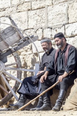 Ada Crete, Kandiye şehir, Yunanistan. 29/09/2016. Kümesi üzerinde