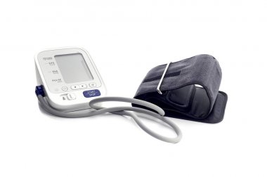 Monitör yakın çekim ile ev tonometresi