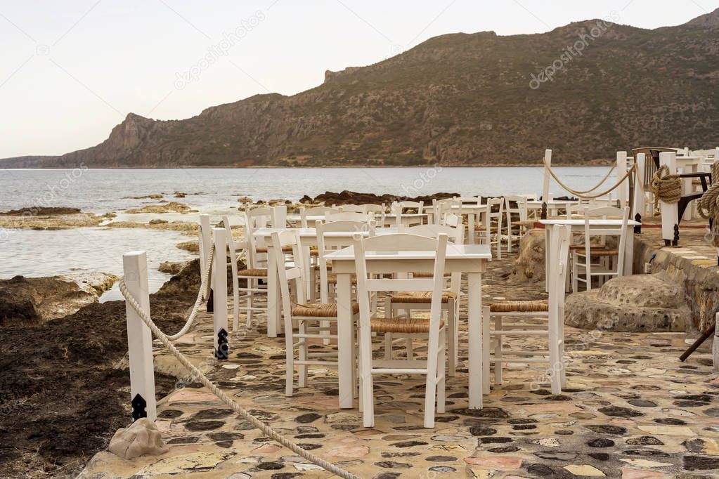 Tavern with sea view (Greece, Peloponnese)
