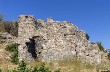 Açık hava müzesi Mistras. Yunanistan'da ortaçağ kenti, Sparta kasabası yakınlarında