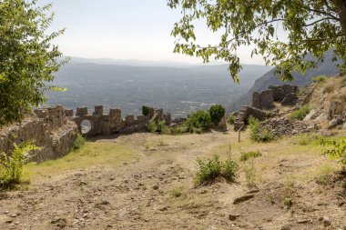 Açık hava müzesi Mistras. Yunanistan'da ortaçağ kenti, kasaba yakınında 