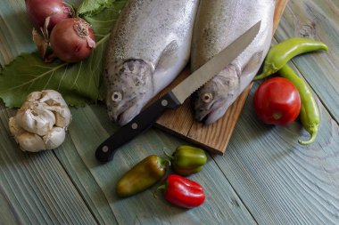 Tatlı su balığı alabalığı (Oncorhynchus mykiss)