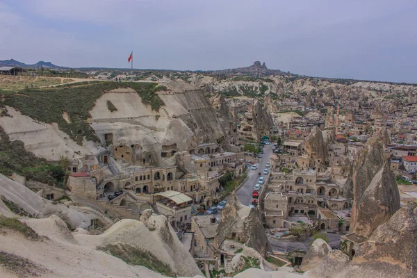 Turkey Cappadocia Goreme City Rocks Cave City — Stock Photo, Image