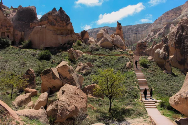 Törökország Cappadocia Göreme Szabadtéri Múzeum Barlang — Stock Fotó