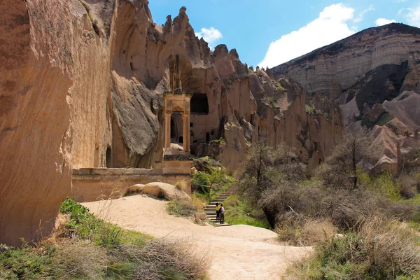 Törökország Cappadocia Göreme Szabadtéri Múzeum Barlang — Stock Fotó