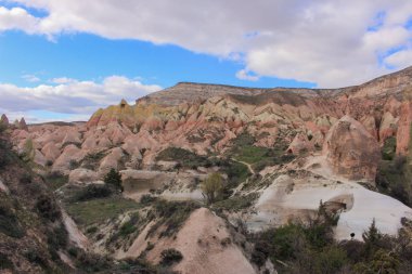 Türkiye. Cappadocia. Ay manzara. Mağara