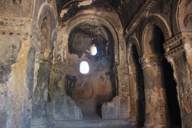 Türkiye. Cappadocia. Hıristiyan kilise kalıntıları
