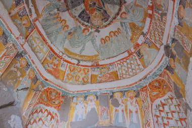 Türkiye. Cappadocia. Hıristiyan kilise kalıntıları