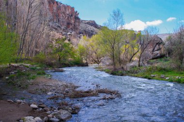 Türkiye. Cappadocia. Kanyon. Nehir