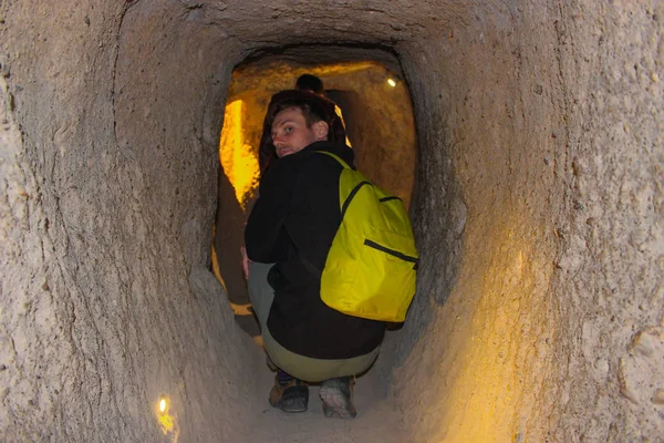 Turcja Cappadocia Starożytne Miasto Podziemne — Zdjęcie stockowe