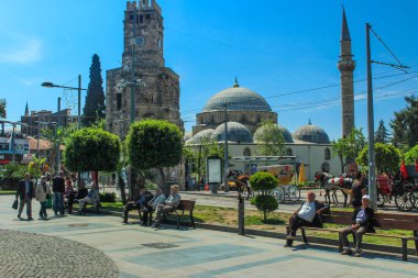 Antalya cityscape, kasaba sokak