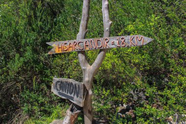 Türkiye'de Likya yolu işaretçi yönüne