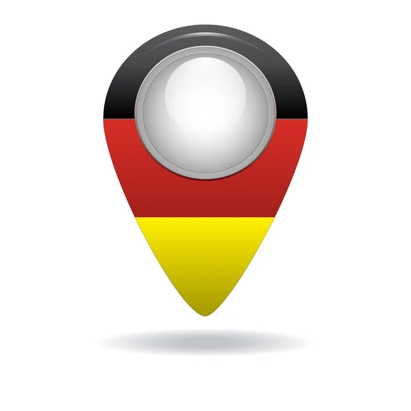 Butonul Imaginea Steagului Germaniei Grafica Vectoriala — Fotografie, imagine de stoc