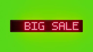 BÜYÜK SATILIK% 65 DisCOUNT Kırmızı Nokta Matrix LED Yeşil Ekransız Döngüde Metin Canlandırması