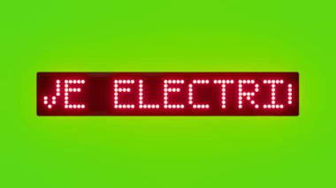 CONSERVE ELECTRICITY SWITCH OFF WHEN NOT IN USEBUY ONE GET ONE FREE ON SELECT ITEMS Scrolling Red Dot Matrix LED Text Animation on Green Screen Seamless Loop