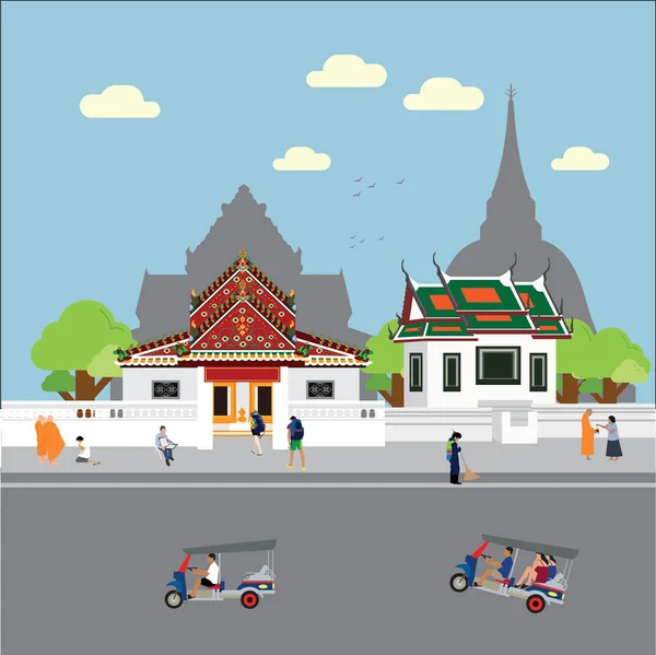 Бангкок Таїланд Стиль Життя — стоковий вектор