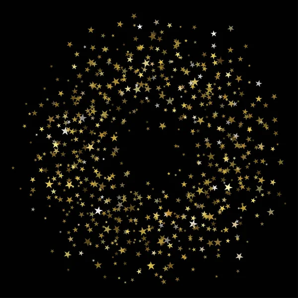 Résumé Noël Nouvel Fond Célébration Avec Des Confettis Étoiles Scintillantes — Image vectorielle