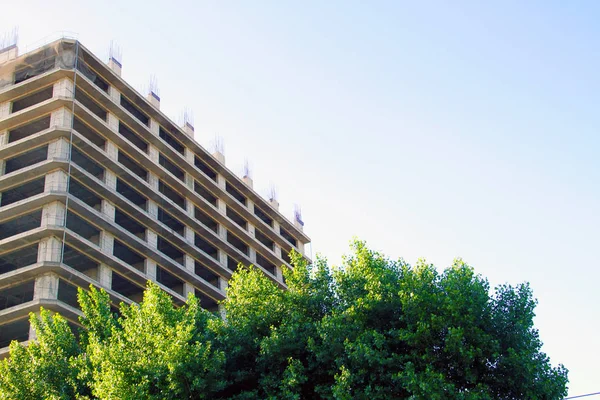 克拉斯诺达尔市高层建筑建设 — 图库照片