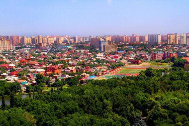 Krasnodar şehrinin güzel manzarası