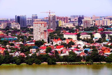 Krasnodar şehrinin güzel manzarası