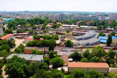 Krasnodar Tren İstasyonu şehir manzarası