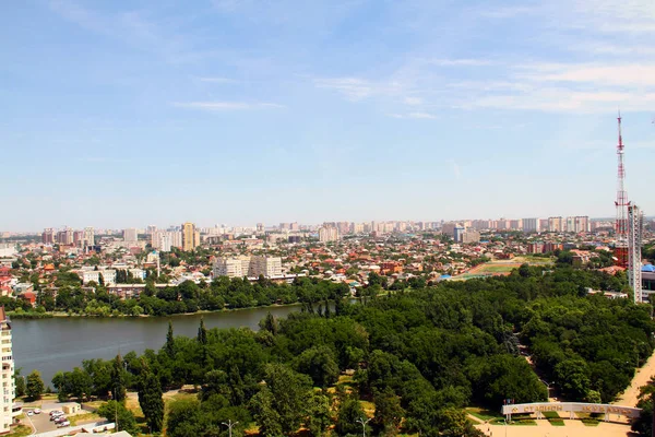 Красивый Вид Город Краснодар — стоковое фото