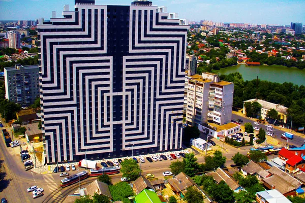 Schöne Aussicht auf die Stadt Krasnodar — Stockfoto