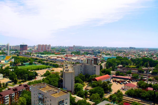 Prachtig uitzicht over de stad Krasnodar — Stockfoto