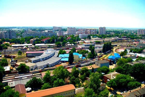 Прекрасний вид на місто Краснодар — стокове фото