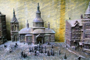 Erimiş insanlar ve metal evlerin bileşimi