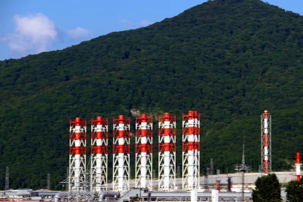 Rohrleitungsdepot Der Stadt Tuapse — Stockfoto