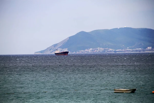 Petroleros Crudos Gas Licuado Petróleo Esperando Carga Puerto Novorossiysk Mar —  Fotos de Stock