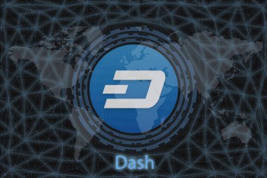 Altın sikke Cryptocurrency gram, ton, Yuvarlak karanlık bir arka plan üzerinde