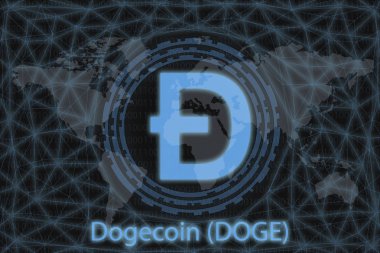 Altın sikke Cryptocurrency gram, ton, Yuvarlak karanlık bir arka plan üzerinde