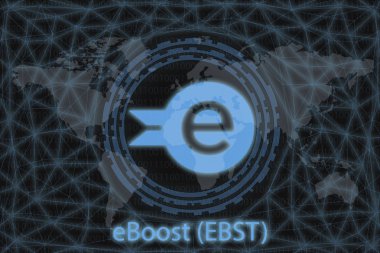 Altın sikke Cryptocurrency gram, ton, Yuvarlak karanlık bir arka plan üzerinde