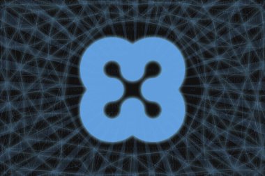 Altın sikke Cryptocurrency gram, ton, Yuvarlak karanlık bir arka plan üzerinde