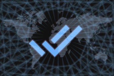 Altın sikke Cryptocurrency gram, ton, Yuvarlak karanlık bir arka plan üzerinde