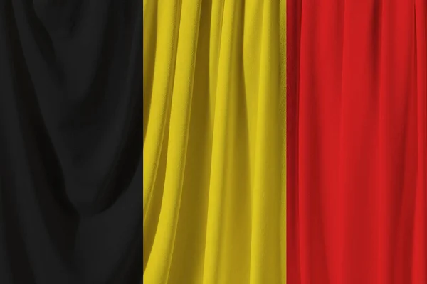 België Vlag Achtergrond Textuur Concept Voor Designer Oplossingen — Stockfoto