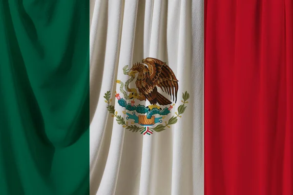 Bandera México Textura Fondo Concepto Para Soluciones Diseño — Foto de Stock