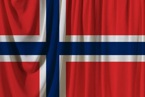 ノルウェーの国旗を背景のテクスチャで デザイナーソリューションのコンセプト — ストック写真