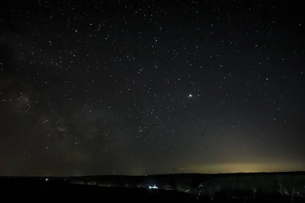 Ночное Небо Красивыми Звездами Фоновое Изображение — стоковое фото