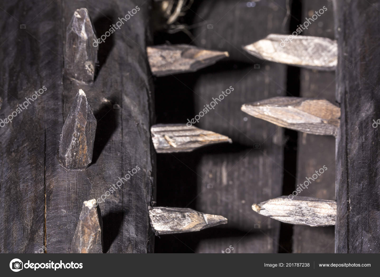 Chair Torture Wooden Chiseled Stakes Background Image Close